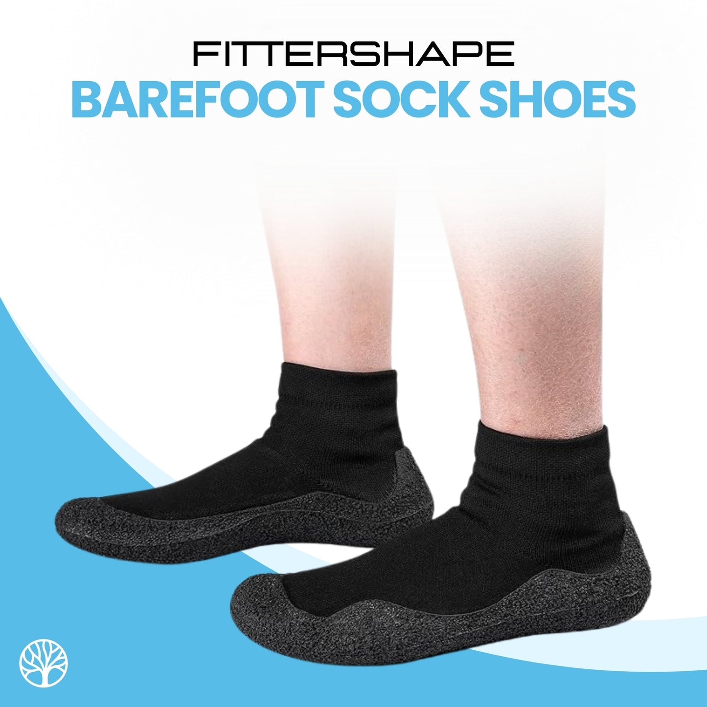 Fittershape Barefoot Sockschoenen: Lichtgewicht, Ademend, Grip en Brede Teenruimte